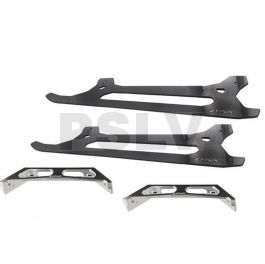 LX0781  Lynx Landing Gear Silver Carbon Fiber Skids T-REX 700  